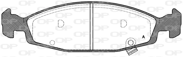 BPA0736.02 OPEN PARTS Комплект тормозных колодок, дисковый тормоз (фото 1)