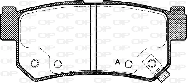BPA0746.62 OPEN PARTS Комплект тормозных колодок, дисковый тормоз (фото 1)