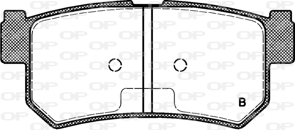 BPA0746.62 OPEN PARTS Комплект тормозных колодок, дисковый тормоз (фото 2)