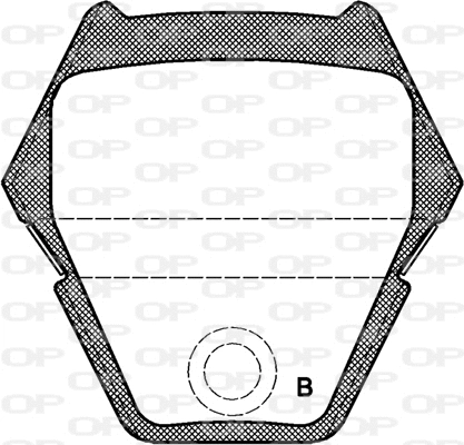 BPA0752.22 OPEN PARTS Комплект тормозных колодок, дисковый тормоз (фото 2)
