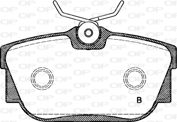 BPA0767.01 OPEN PARTS Комплект тормозных колодок, дисковый тормоз (фото 2)