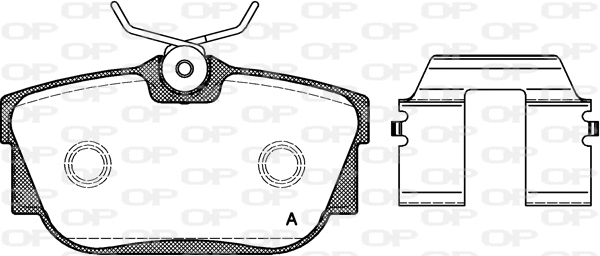 BPA0767.10 OPEN PARTS Комплект тормозных колодок, дисковый тормоз (фото 1)