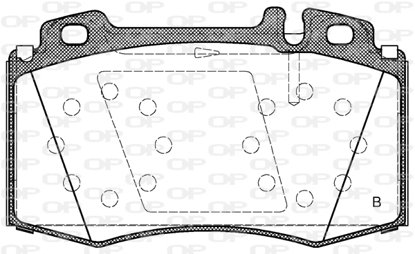 BPA0769.02 OPEN PARTS Комплект тормозных колодок, дисковый тормоз (фото 2)