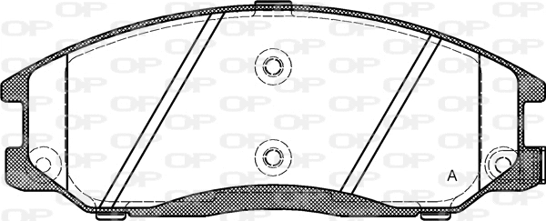 BPA0771.02 OPEN PARTS Комплект тормозных колодок, дисковый тормоз (фото 1)