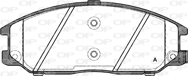 BPA0771.12 OPEN PARTS Комплект тормозных колодок, дисковый тормоз (фото 1)