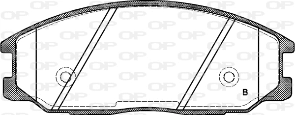 BPA0771.12 OPEN PARTS Комплект тормозных колодок, дисковый тормоз (фото 2)