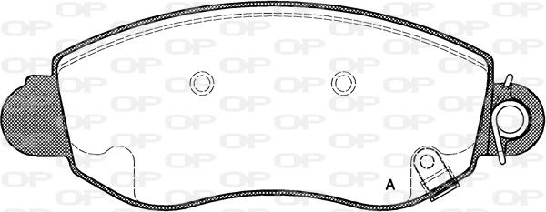 BPA0772.02 OPEN PARTS Комплект тормозных колодок, дисковый тормоз (фото 1)