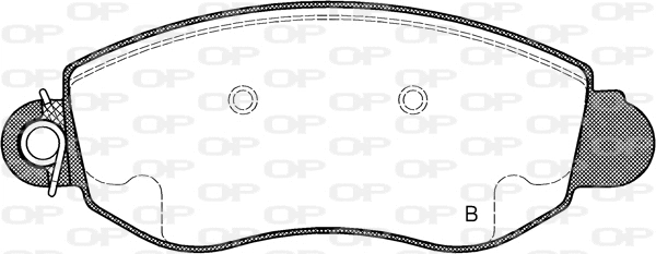 BPA0772.02 OPEN PARTS Комплект тормозных колодок, дисковый тормоз (фото 2)