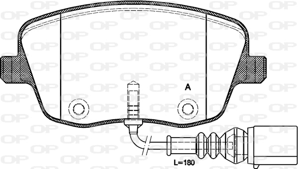 BPA0775.01 OPEN PARTS Комплект тормозных колодок, дисковый тормоз (фото 1)
