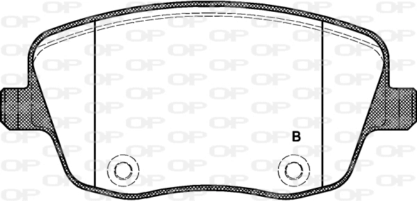 BPA0775.01 OPEN PARTS Комплект тормозных колодок, дисковый тормоз (фото 2)