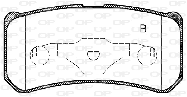 BPA0803.12 OPEN PARTS Комплект тормозных колодок, дисковый тормоз (фото 2)