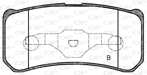 BPA0803.22 OPEN PARTS Комплект тормозных колодок, дисковый тормоз (фото 2)