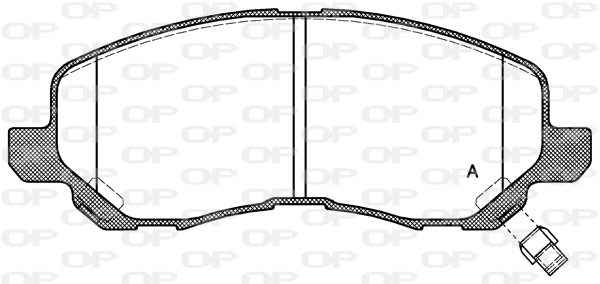 BPA0804.12 OPEN PARTS Комплект тормозных колодок, дисковый тормоз (фото 1)