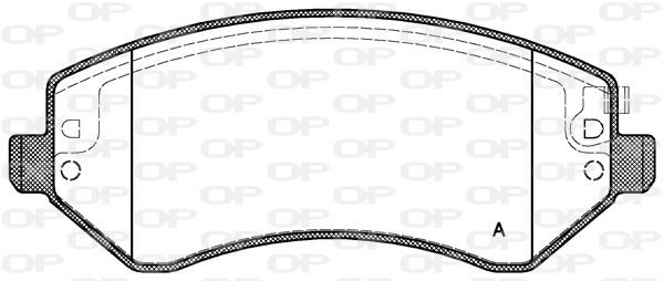 BPA0807.02 OPEN PARTS Комплект тормозных колодок, дисковый тормоз (фото 1)