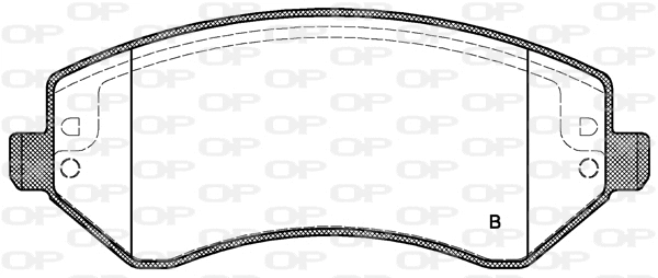 BPA0807.02 OPEN PARTS Комплект тормозных колодок, дисковый тормоз (фото 2)