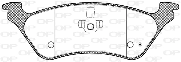 BPA0811.00 OPEN PARTS Комплект тормозных колодок, дисковый тормоз (фото 2)