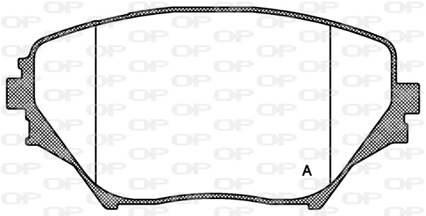 BPA0813.00 OPEN PARTS Комплект тормозных колодок, дисковый тормоз (фото 1)