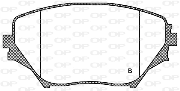 BPA0813.00 OPEN PARTS Комплект тормозных колодок, дисковый тормоз (фото 2)