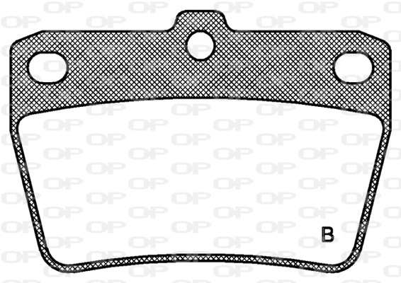 BPA0839.02 OPEN PARTS Комплект тормозных колодок, дисковый тормоз (фото 2)
