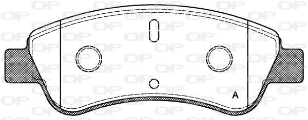 BPA0840.10 OPEN PARTS Комплект тормозных колодок, дисковый тормоз (фото 1)