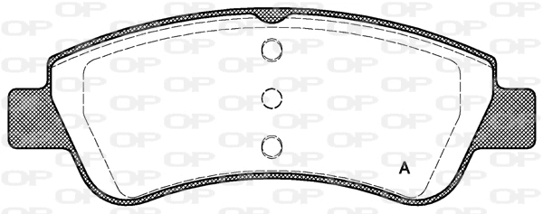 BPA0840.20 OPEN PARTS Комплект тормозных колодок, дисковый тормоз (фото 1)