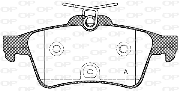 BPA0842.40 OPEN PARTS Комплект тормозных колодок, дисковый тормоз (фото 1)