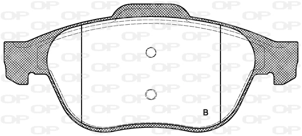 BPA0843.00 OPEN PARTS Комплект тормозных колодок, дисковый тормоз (фото 2)