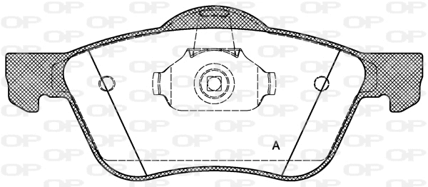 BPA0844.00 OPEN PARTS Комплект тормозных колодок, дисковый тормоз (фото 1)