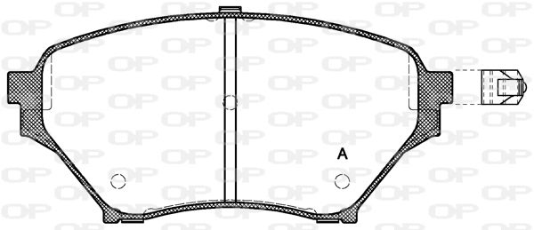 BPA0850.02 OPEN PARTS Комплект тормозных колодок, дисковый тормоз (фото 1)