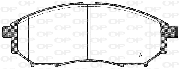 BPA0852.14 OPEN PARTS Комплект тормозных колодок, дисковый тормоз (фото 1)