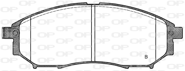BPA0852.14 OPEN PARTS Комплект тормозных колодок, дисковый тормоз (фото 2)