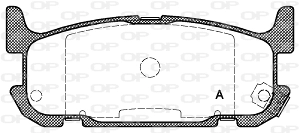 BPA0853.12 OPEN PARTS Комплект тормозных колодок, дисковый тормоз (фото 1)