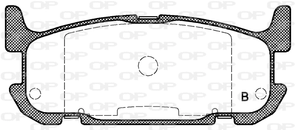 BPA0853.12 OPEN PARTS Комплект тормозных колодок, дисковый тормоз (фото 2)