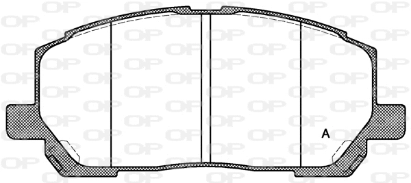BPA0855.00 OPEN PARTS Комплект тормозных колодок, дисковый тормоз (фото 1)