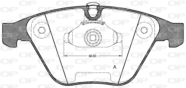 BPA0857.00 OPEN PARTS Комплект тормозных колодок, дисковый тормоз (фото 1)
