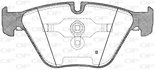BPA0857.00 OPEN PARTS Комплект тормозных колодок, дисковый тормоз (фото 2)