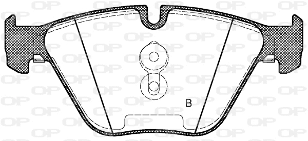 BPA0857.10 OPEN PARTS Комплект тормозных колодок, дисковый тормоз (фото 2)