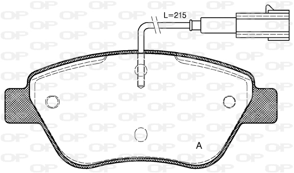 BPA0858.01 OPEN PARTS Комплект тормозных колодок, дисковый тормоз (фото 1)