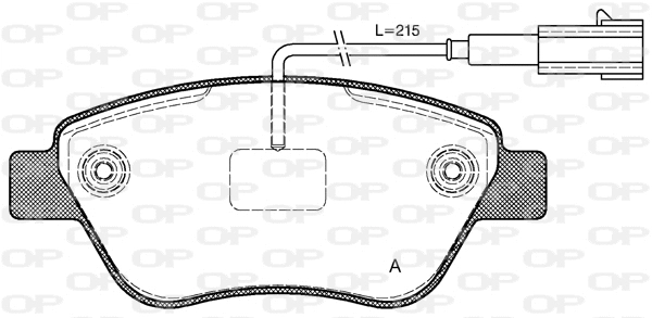BPA0858.11 OPEN PARTS Комплект тормозных колодок, дисковый тормоз (фото 1)