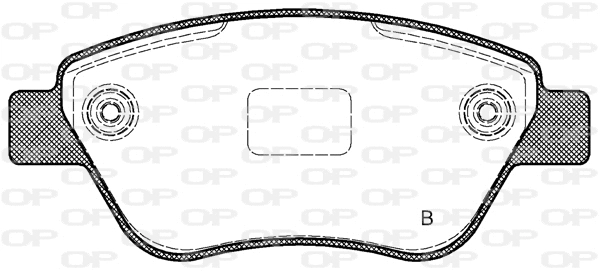 BPA0858.11 OPEN PARTS Комплект тормозных колодок, дисковый тормоз (фото 2)