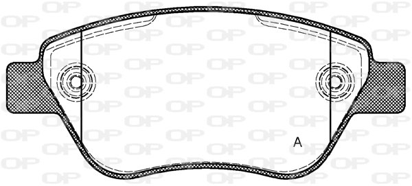 BPA0858.30 OPEN PARTS Комплект тормозных колодок, дисковый тормоз (фото 1)
