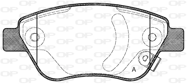 BPA0858.31 OPEN PARTS Комплект тормозных колодок, дисковый тормоз (фото 1)