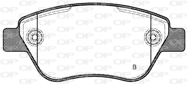 BPA0858.31 OPEN PARTS Комплект тормозных колодок, дисковый тормоз (фото 2)