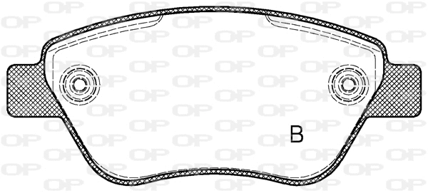 BPA0858.32 OPEN PARTS Комплект тормозных колодок, дисковый тормоз (фото 2)