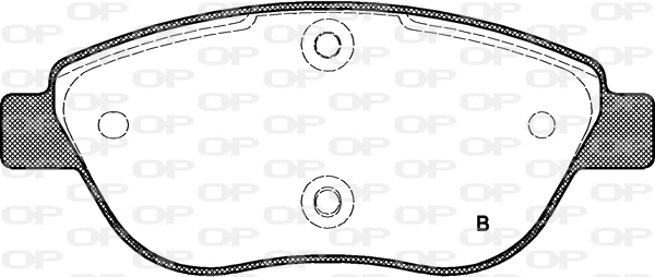 BPA0859.01 OPEN PARTS Комплект тормозных колодок, дисковый тормоз (фото 2)