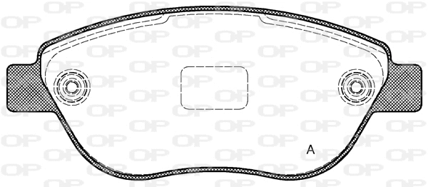 BPA0859.10 OPEN PARTS Комплект тормозных колодок, дисковый тормоз (фото 1)