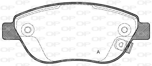 BPA0859.21 OPEN PARTS Комплект тормозных колодок, дисковый тормоз (фото 1)