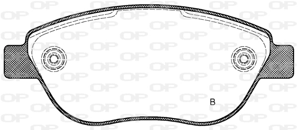 BPA0859.21 OPEN PARTS Комплект тормозных колодок, дисковый тормоз (фото 2)