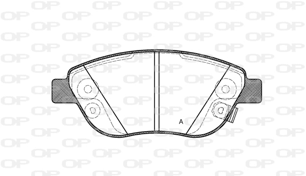BPA0859.32 OPEN PARTS Комплект тормозных колодок, дисковый тормоз (фото 1)