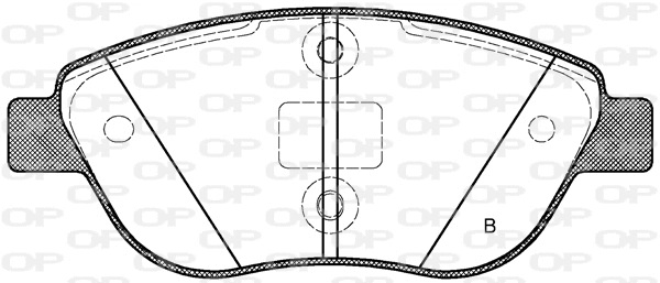 BPA0859.32 OPEN PARTS Комплект тормозных колодок, дисковый тормоз (фото 2)